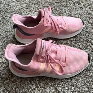 Pink adidas shoes